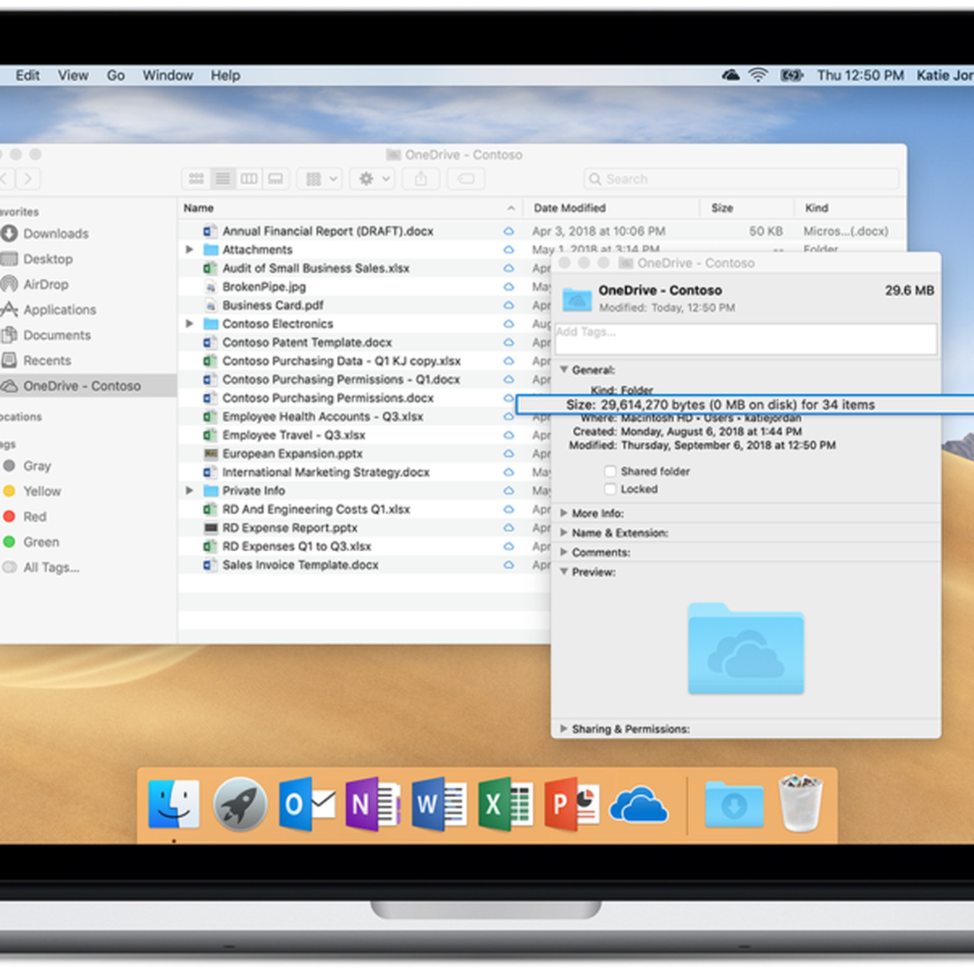 doanlioad one drive for business on a mac